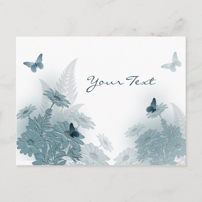 Vykort för Daisy och fjädrar (Framsida)