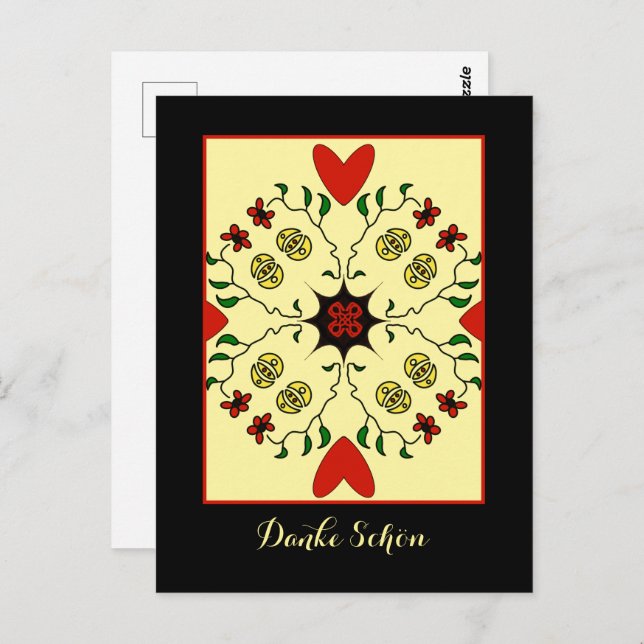 vykort för Danke schön (Fram/baksida)