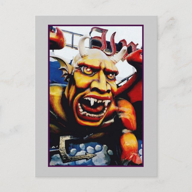 vykort för Dante Inferno Djävulen (Coney Island, N (Framsida)