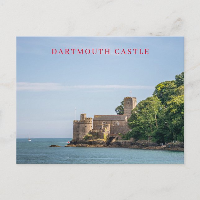 vykort för Dartmouth Castle-vy (Framsida)