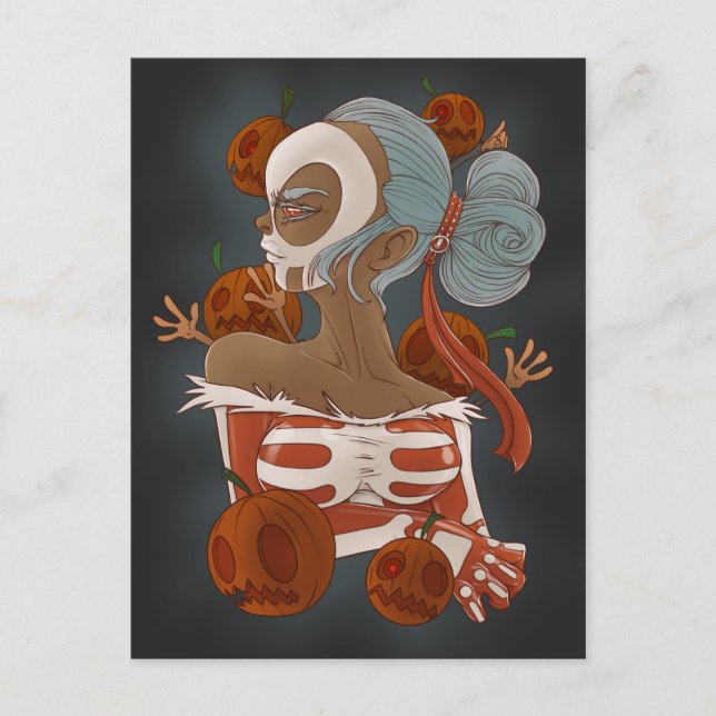 vykort för day of the dead (Framsida)