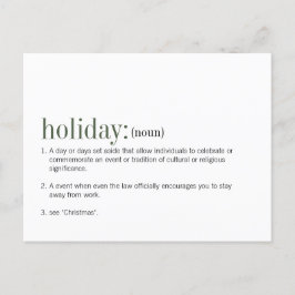 Vykort för definition av Helgdag