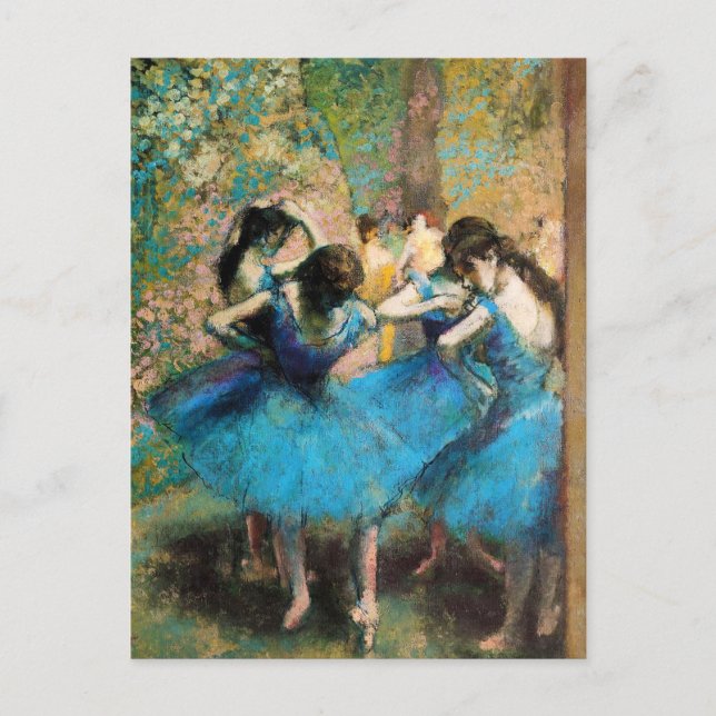 vykort för Degas Blue Dancers (Framsida)