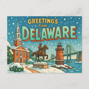 vykort för DELAWARE