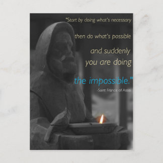 vykort för den helige Francis