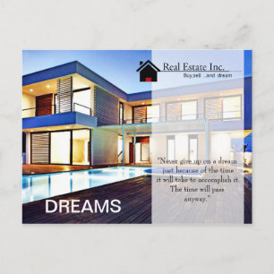 vykort för Dream Home Real Gods