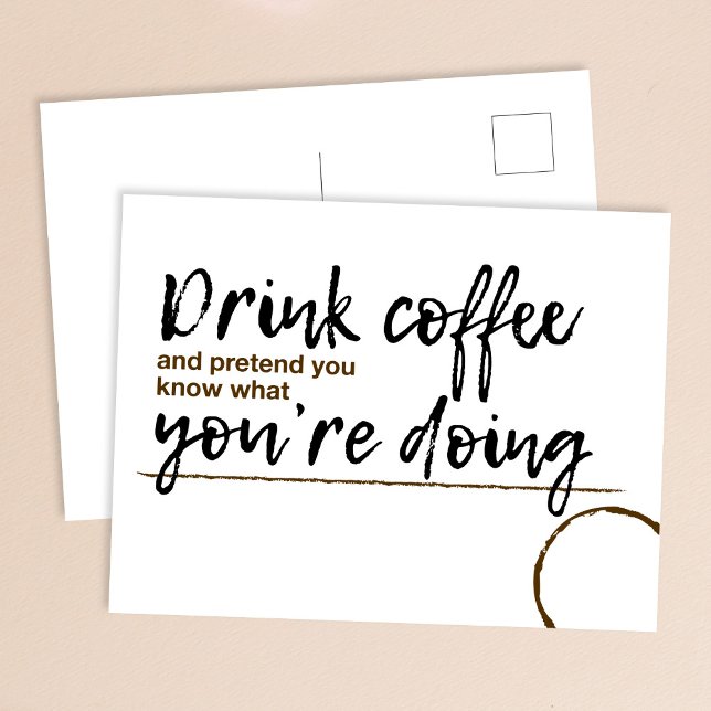 vykort för 'Drink-kaffe'-offert (Skapare uppladdad)