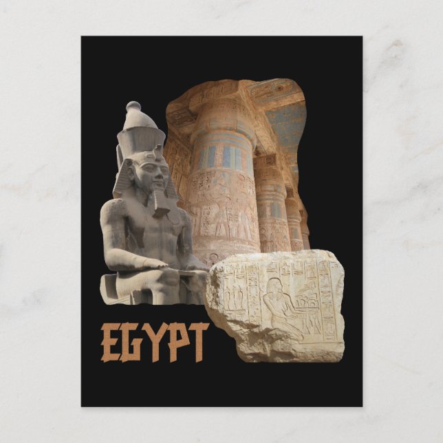 vykort för egyptenens fotokollage (Framsida)