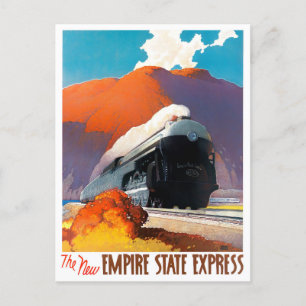 vykort för empire state Express vintage resor