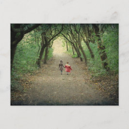 Vykort för en promenad i parken