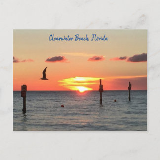 Vykort för ett Clearwater Beach sunset