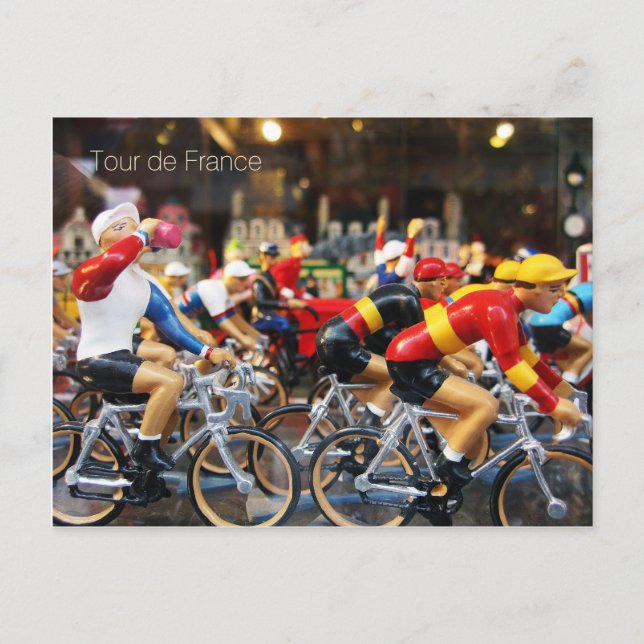 Vykort för ett fönster som skildrar Tour de Frankr (Framsida)