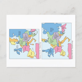 vykort för Europa 1914