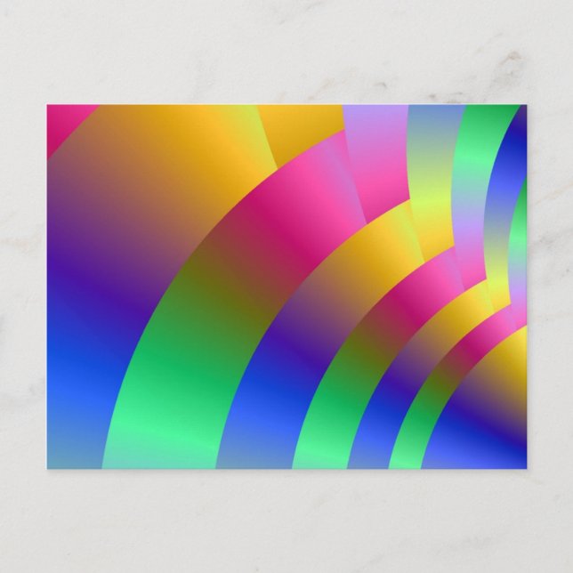 vykort för färg Fläkt (Framsida)