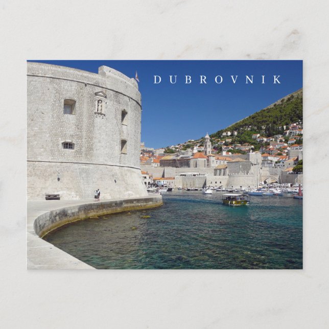 vykort för fästning i Dubrovnik (Framsida)