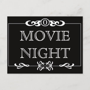 vykort för filmkvällsinbjudan