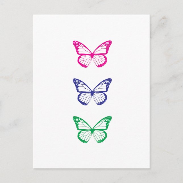 Vykort för fjäril (Framsida)