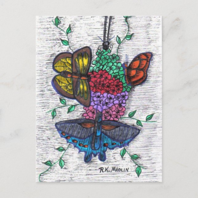 Vykort för fjärilar (Framsida)