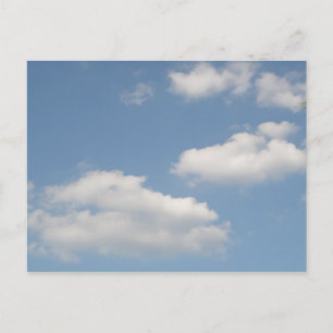vykort för fluffy Cumulus Clouds-moln