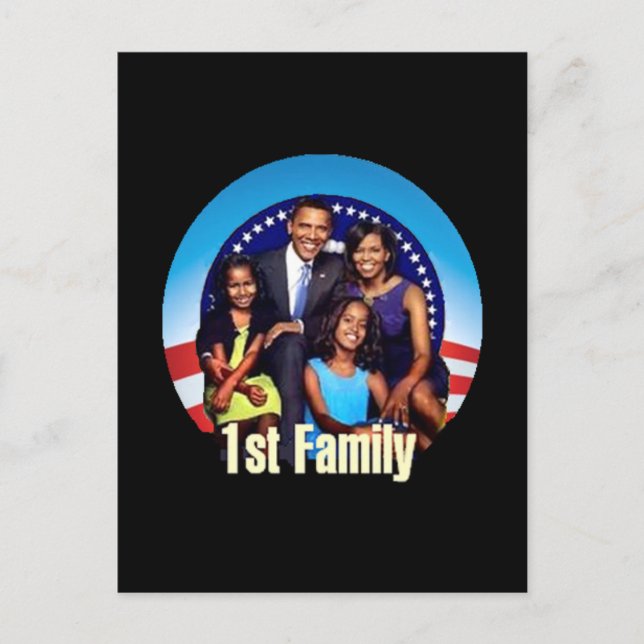 vykort för första familjen (Framsida)