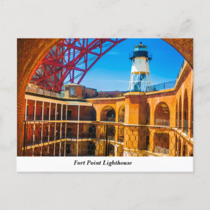 vykort för fort Point-fyr