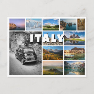 vykort för fotokollage av italien souvenir