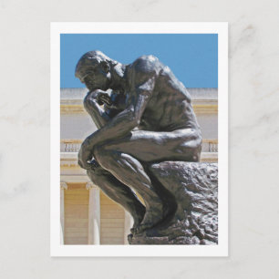 vykort för fotomålning av Thinker