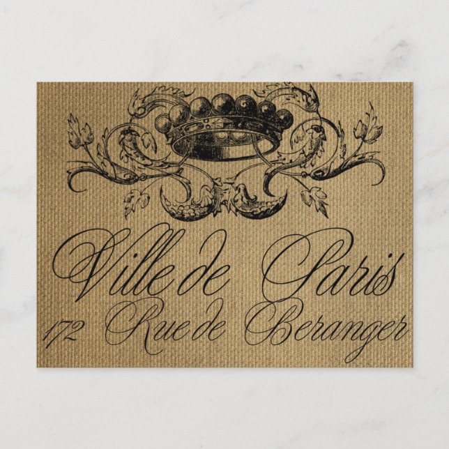 vykort för fransk (Framsida)