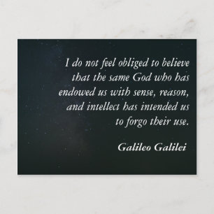 vykort för Galileo-offerter - sunt