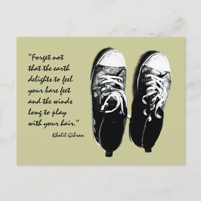 vykort för gamla löpskor (Framsida)