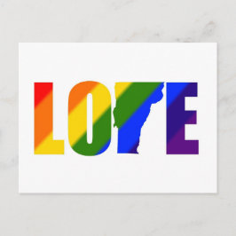 Vykort för gay prideVermont kärlek
