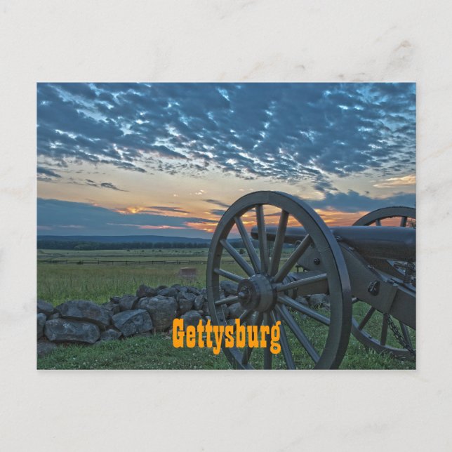 Vykort för Gettysburg kanon II (Framsida)