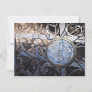 vykort för glasblomma Ansikte