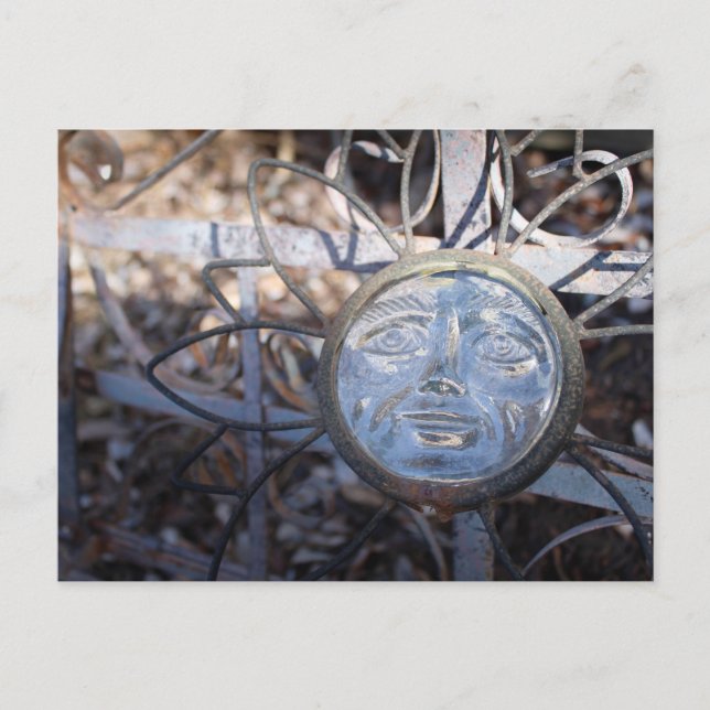 vykort för glasblomma Ansikte (Framsida)