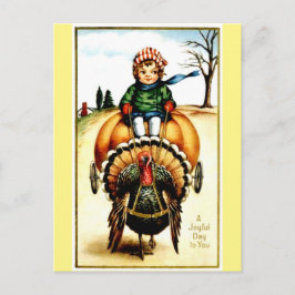 vykort för Glatt Thanksgiving för återgivning av v