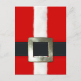 vykort för god jul Santa Kostym