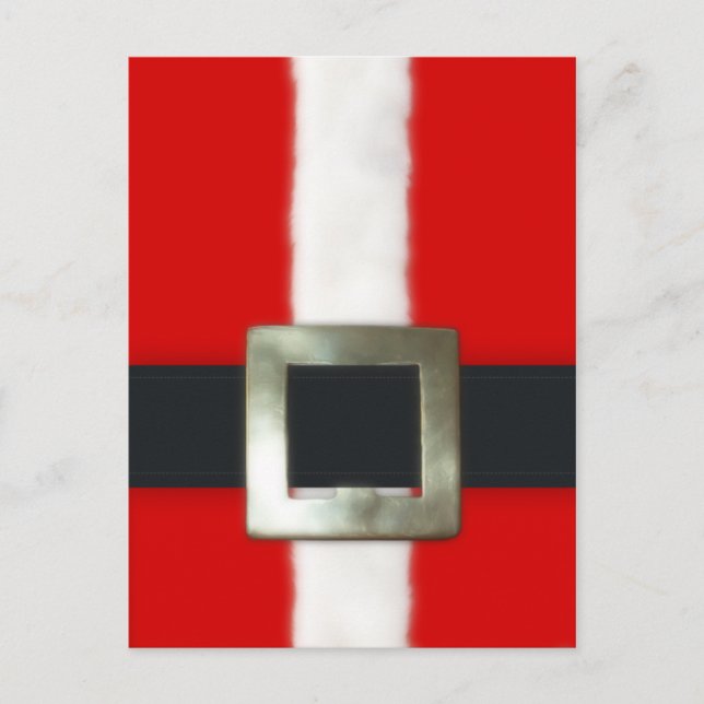 vykort för god jul Santa Kostym (Framsida)