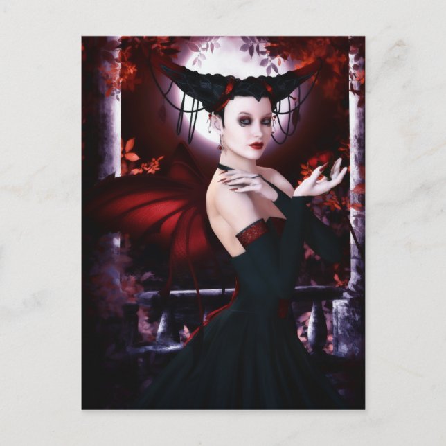 vykort för Gothic Fae Magnificence-affär (Framsida)