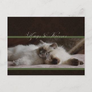 vykort för hakar och kyssar