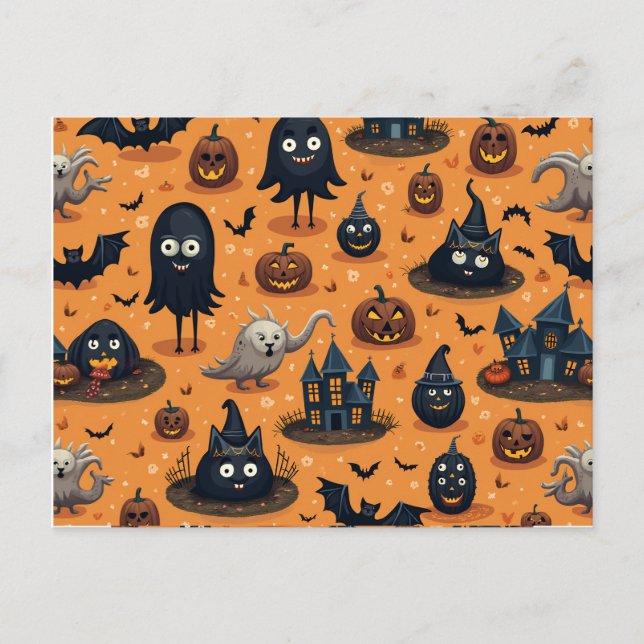vykort för halloween (Framsida)