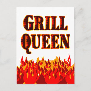 Vykort för hämtning av Grill Queen-Anpassningsbar