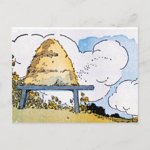 vykort för hämtning av Vintage Art Recept Card