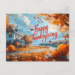 vykort för happy thanksgiving