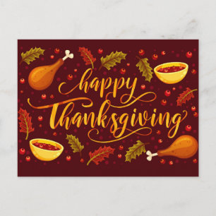 vykort för happy thanksgiving