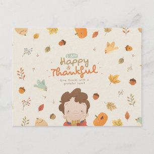 vykort för happy thanksgiving