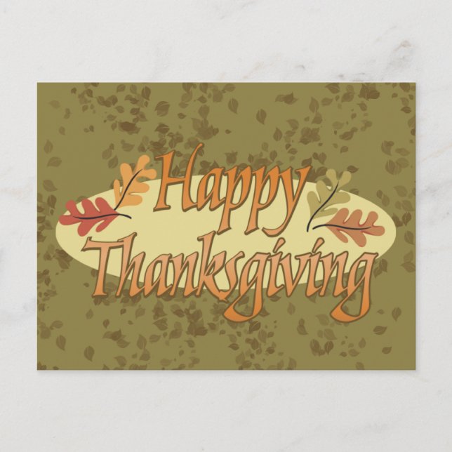 vykort för happy thanksgiving (Framsida)