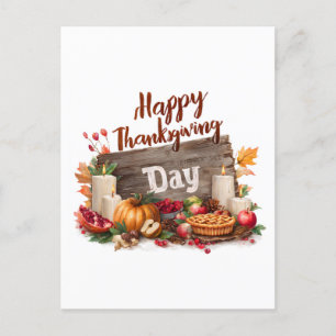 vykort för happy thanksgiving-dagen