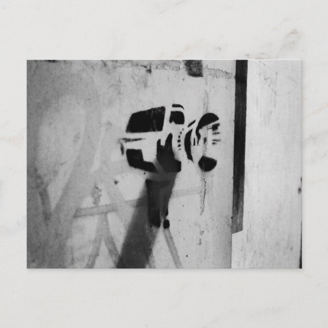 vykort för hastighetsgkamera graffiti art-konst (Framsida)