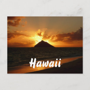 vykort för hawaii-soluppgång