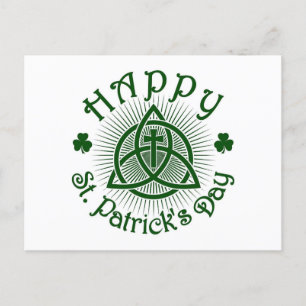 vykort för Helgdag av kor och Shamrocks